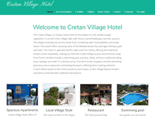 Tablet Screenshot of cretanvillagehotel.com